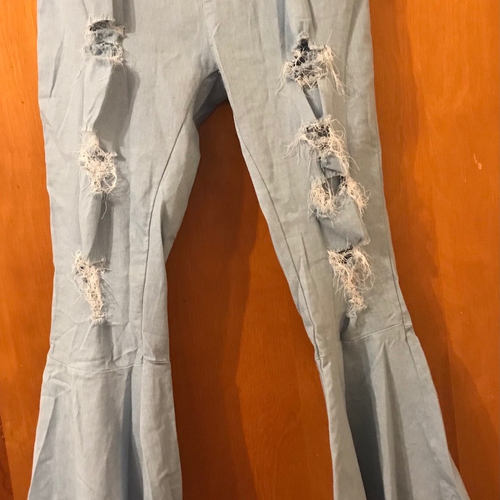 Overall Flair Light Blue Jeans